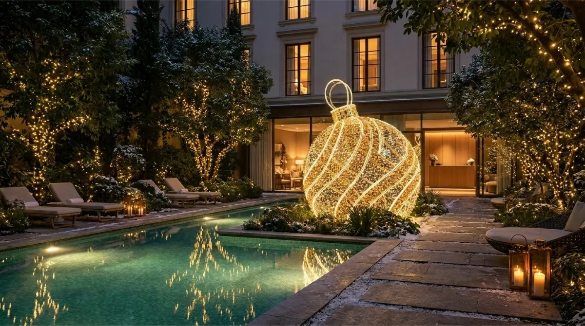 Decoração de Natal para hotel em São Paulo, Forma & Luz