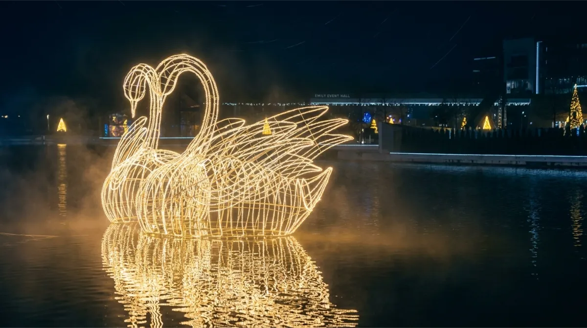 Decoração natalina em parque, Forma & Luz São Paulo