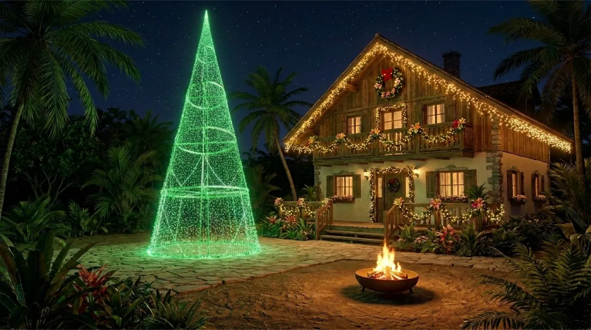 Decoração de Natal para pousada e hotel, Forma & Luz São Paulo