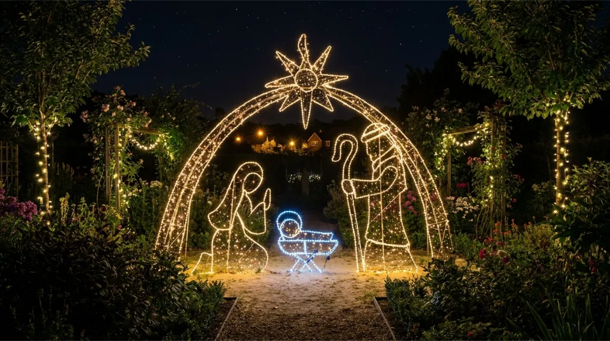 Projeto de iluminação natalina em praça São Paulo, Forma & Luz
